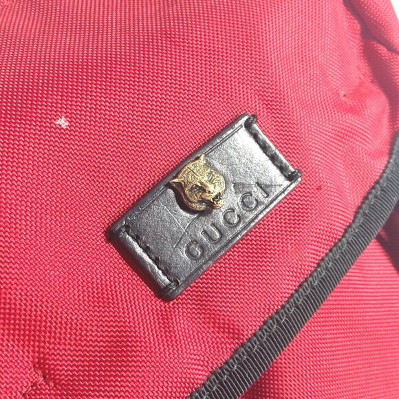 GUCCI Black Canvas Backpack main image 13